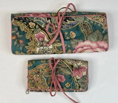 Lote De 2 Bolsas Lencería Maquillaje Cosméticos y Joyería Colgantes Estudio Galante De Colección Foto 1 de 4