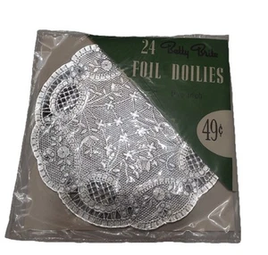 Vintage Betty Brite 24 Foil Silver Dollies New In Package! - Picture 1 of 4