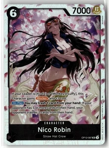 Nico Robin Super Rare Foil OP12-087 Legacy of the Master English - Picture 1 of 3