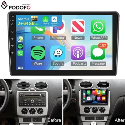 Android 15 Autoradio Für Ford Transit Bus Focus C-Max Kuga Fusion GPS Navi Wlan - Bild 1 von 4