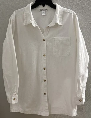 Мужская белая вельветовая верхняя юбка Gunit размер большой - Изображение 1 из 4