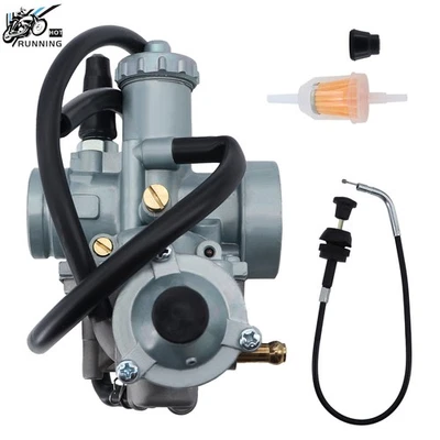 Carburador e cabo estrangulador para Suzuki ALT125 ALT185 Quadrunner LT125 LT185  - Imagem 1 de 4