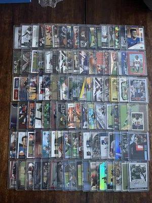 100 Football Card Lot Rookie Autograph Insert Parallel Numbered Jersey Relic - Image 1 of 4