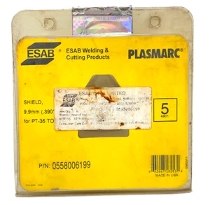 Paquete de 4 tapas protectoras de plasma ESAB 0558006199 9,9 mm (.390") PT-36 para antorcha - Imagen 1 de 7