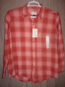 Men's Universal Thread NWT LS Flannel  Dress Casual Size Large - Picture 1 of 1