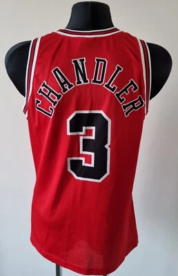 Подлинная футболка чемпиона NBA Chicago Bulls по баскетболу No3 Chandler размер средний  - Изображение 1 из 4