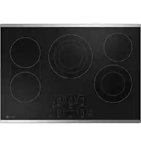 GE Profile PEP9030STSS - 30" Electric Built In Cooktop, Stainless Steel on Black - Picture 1 of 10