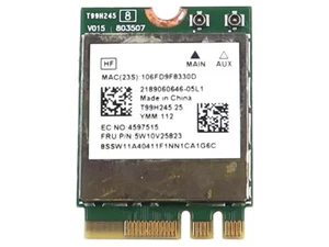 LENOVO K14 V14 MT7921 M.2 2230 NGFF 802.11AX WLAN WIFI BLUETOOTH CARD 5W10V25823 - Picture 1 of 2