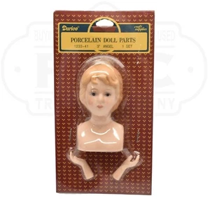 Piezas Muñeca Porcelana Darcie 3" Cabello Rubio Cabeza y Manos 1233-41 - Imagen 1 de 1