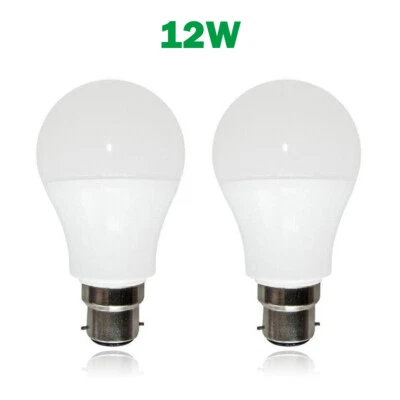B22 LED Globe Bulb Cool White 12W equivalent to 100w Light Energy Saving - Image 1 of 4