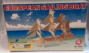 Nuevo Velero Europeo Navegación Madera Artesanía Construcción Kit Modelo N-09 - Imagen 1 de 2