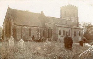 ECHTE FOTOGRAFISCHE POSTKARTE VON KIRK LANGLEY KIRCHE, (IN DER NÄHE VON DERBY), DERBYSHIRE - Bild 1 von 2