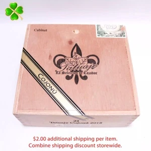 Caja de cigarros de madera vacía Tatuaje Cojonu 2018 6,75" x 6,25" x 2,75" - Imagen 1 de 10