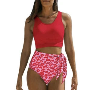 Women Bikini Sets Two Piece Swimsuits Floral Print Size S - Picture 1 of 4