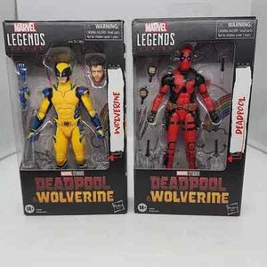 IN STOCK! SET OF 2 Deadpool & Wolverine Marvel Legends 6" AF BY HASBRO - Picture 1 of 3