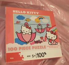 Vintage Pressman 100-piece Hello Kitty Unicorn Puzzle 1 border piece missing