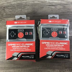 2 Arcade Gamepad Classic Wireless Controllers for NES mini classic Wii & Wii U