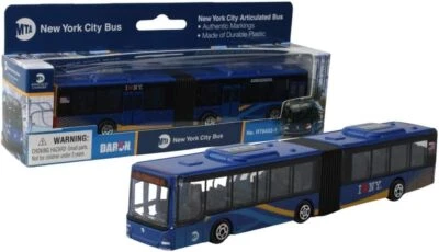Autobús modelo MTA de la ciudad de Nueva York autobús articulado nuevo esquema de pintura escala 1:87 Daron Foto 1 de 4