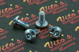 4x Rear Brake Disc ROTOR HUB BOLTS Yamaha Banshee Blaster Warrior Raptor silver - Picture 1 of 2