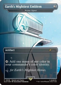 Ready to ship MtG Secret Lair Marvel Arcane Signet Earth's Mightiest Emblem - Picture 1 of 1
