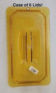 6er Pack - StorPlus 1/3 Größe Hohe Hitze Universal Hotel Dampf Tisch Essen Pfanne Deckel... - Bild 1 von 2