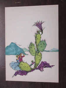 VINTAGE SUN-WAY S.S. HANSEATIC CRUISE MENU FEB 18 1968 WEST INDIES CACTUS DESERT - Bild 1 von 3
