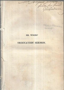 Dr. Wood's Ordination Sermon. of Rev. JOel Hawes. Hartford, 1818,  - Picture 1 of 2
