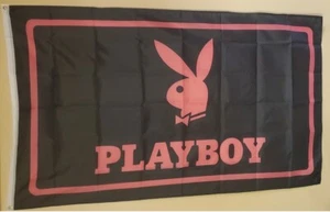 Playboy Banner / Flag 3x5 Bunny Rabbit Head Tuxedo Tux Loog Pink #273 PBPA - Picture 1 of 2