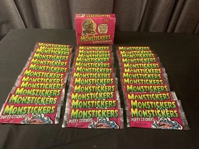 1979 MONSTICKERS TOPPS MONSTER UGLY STICKERS made in Japan FULL BOX 36 packs - Image 1 of 3