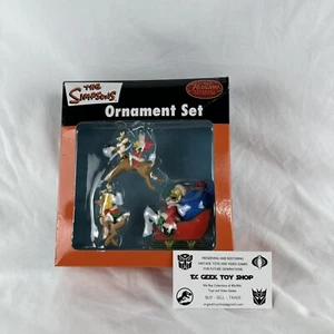 Heirloom Ornaments The Simpsons Christmas Ornaments Set Bart Lisa Homer New - Picture 1 of 6