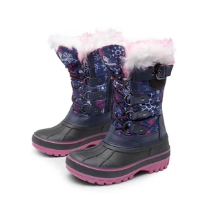 Kids Boys & Girls Snow Boots Insulated Waterproof Winter Snow Boots KRIVER-1 NAV - Picture 1 of 12