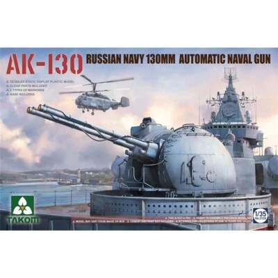 Takom 2129/AK-130 Russo Navy Automatico Navali Pistola 1/35 Scala Plastica Kit - Immagine 1 di 4