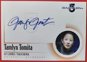 Babylon 5 Complete A4 Tamlyn Tomita as Laurel Takashima auto card 2002 - Picture 1 of 2