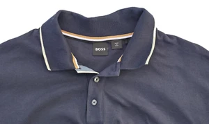 Hugo Boss Pittman Shirt Men's XL Navy Blue Long Sleeve Polo Jersey Cotton - Picture 1 of 10