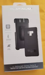 Platinum Samsung Galaxy Note 9 Case with Holster Kickstand - Black PT-MSGN9HKB - Picture 1 of 3