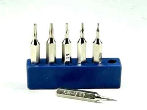 Torx Screwdriver micro Bit Set T1,T2, T3, T4, T5,TR6 /T6H Security Hex System 4 - Picture 1 of 4