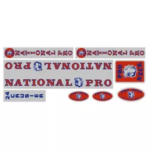 Pro Neck - National Pro - Cruiser 24 chrome decal set - old school bmx - Picture 1 of 1