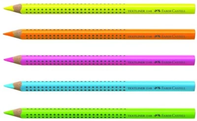 FABER-CASTELL Faber Castell Buntstift Jumbo GRIP Neon Stift Textliner 1148 Textmarker Malstift