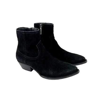 Saint Laurent YSL Lukas Mujer Botines Negro Gamuza Western Talla EU 36 US 6 Foto 1 de 4