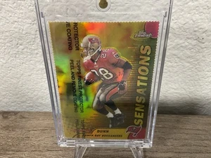 1999 Topps Finest Gold Refractor Warrick Dunn Sensations /100 - Picture 1 of 2