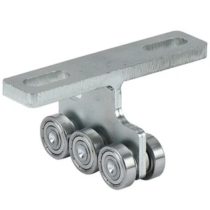 Rueda colgante muda de 1 pieza para puerta corredera polea colgante de hierro plateado L5V9 - Imagen 1 de 7
