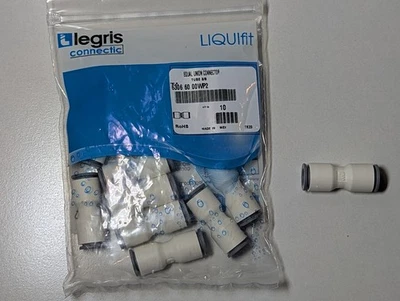 Legris Parker 6306 60 00WP2 Push-to-Connect Nylon Straight Union 3/8" Pack of 10 - Image 1 of 4
