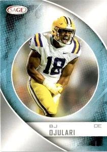 Tarjeta de novato de fútbol americano universitario Bj Djulari Grey Sage - Imagen 1 de 1