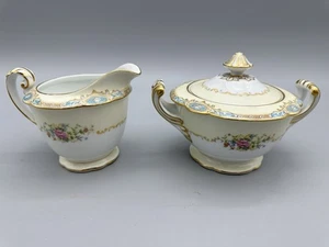 Vintage Noritake "Marvelle" Sugar & Creamer #304 Japan Fine China Set - Picture 1 of 13