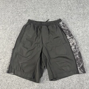 Pantalones Cortos Lululemon Para Hombre Pequeños Negros Gris Forrados Correr Entrenamiento Cordón Bolsillos - Imagen 1 de 10