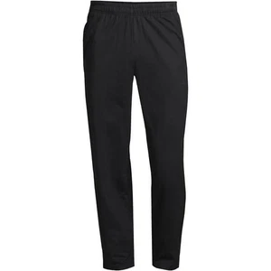 LAND'S END Pantalone Uomo Lounge Casual Pull On Comodo Tutti i Giorni Nero40/42 - Foto 1 di 3