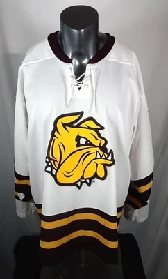 Camiseta deportiva de hockey blanca vintage de la Universidad de Minnesota Duluth Bulldogs (XL) CCM Foto 1 de 4