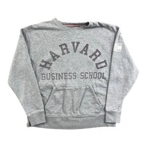 Harvard Business School Pullover Crewneck Collegiate Embroidery Patchwork Small - Picture 1 of 10