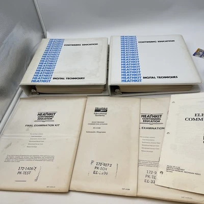 Heathkit Educación Continua Técnicas Digitales EE-3201 Examen Dos Carpetas Foto 1 de 4