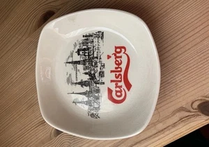 Vintage Carlsberg Beer Copenhagen Ashtray Ceramic 5" - Picture 1 of 4